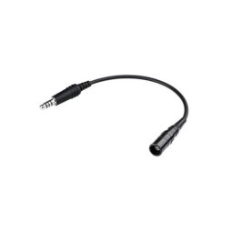 6-PIN LEMO (Panel Mount) to U/174 (Helicopter) - Headset Adaptor Cable