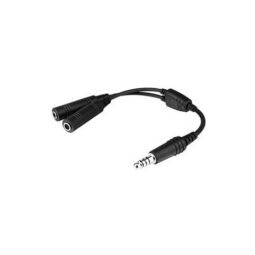 Twin Plugs (GA) to U/174 (Helicopter) - Headset Adaptor Cable